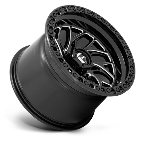 Fuel UTV D741 Runner UTV 15x10 4x156 Gloss Black Milled Wheel