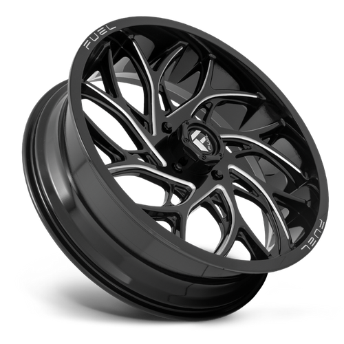 Fuel UTV D741 Runner UTV 24x7 4x156 Gloss Black Milled Wheel