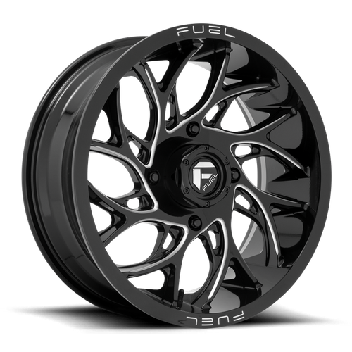 Fuel UTV D741 Runner UTV 18x7 4x137 Gloss Black Milled Wheel