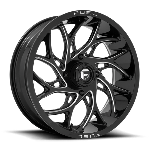 Fuel UTV D741 Runner UTV 20x7 Wheel, 4x156 Bolt Pattern, Gloss Black Milled