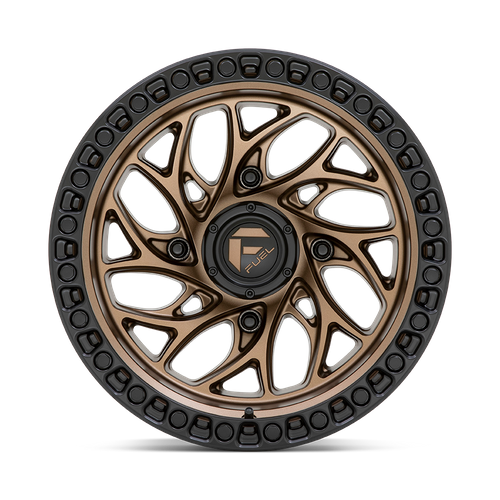 Fuel UTV D777 Runner UTV 15x10 4x156 Bronze Wheel with Black Ring