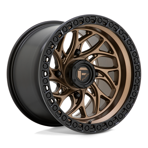 Fuel UTV D777 Runner UTV 15x10 4x156 Bronze Wheel with Black Ring
