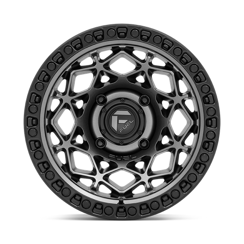 Fuel UTV D784 Unit UTV 15x10 4x156 Gunmetal Wheel with Matte Black Ring