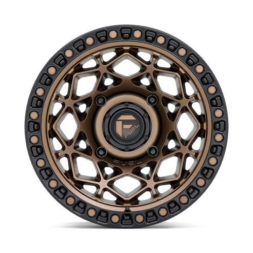 Fuel UTV D785 Unit UTV 15x10 4x156 Bronze Wheel with Matte Black Ring