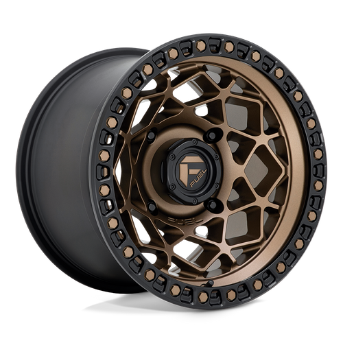 Fuel UTV D785 Unit UTV 15x10 Bronze Wheel with Matte Black Ring, 4x137 Bolt Pattern