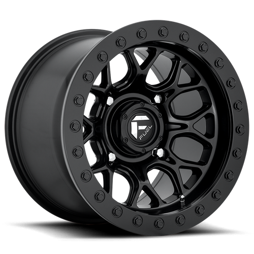 Fuel UTV D916 Tech UTV Beadlock Wheel, 15x7, 4x156 Bolt Pattern, +38 Offset, Matte Black