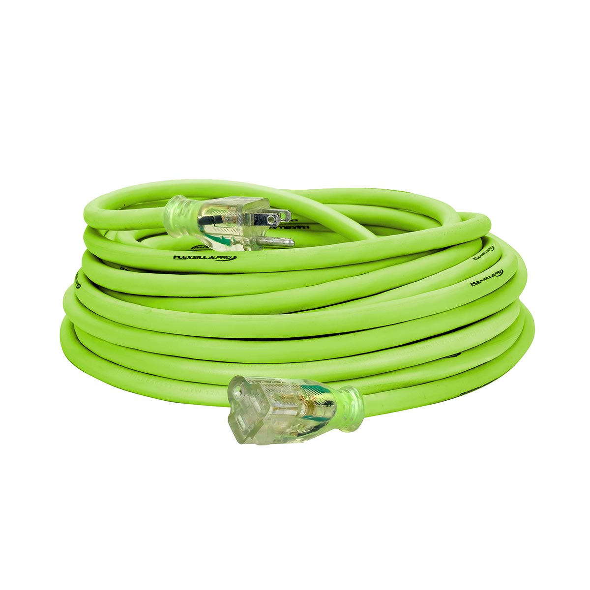 Flexzilla Pro 12/3 AWG SJTW 50-Foot Outdoor Extension Cord with Lighted Plug