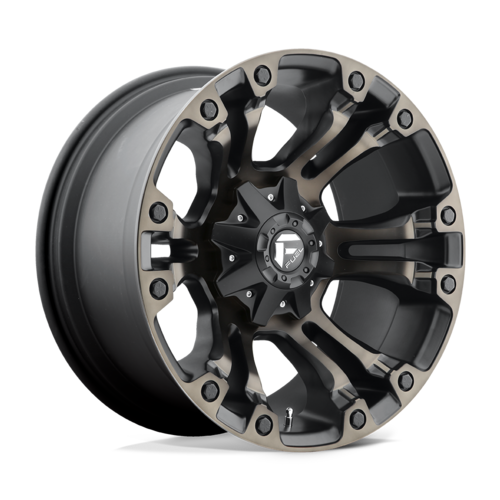 Fuel 1PC D569 Vapor 20x9 Matte Black Double Dark Tint Wheel, 5x4.5/5x5 Bolt Pattern, +1 Offset