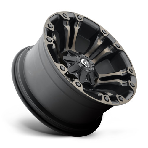Fuel 1PC D569 Vapor 20x9 Matte Black Double Dark Tint Wheel, 5x4.5/5x5 Bolt Pattern, +1 Offset