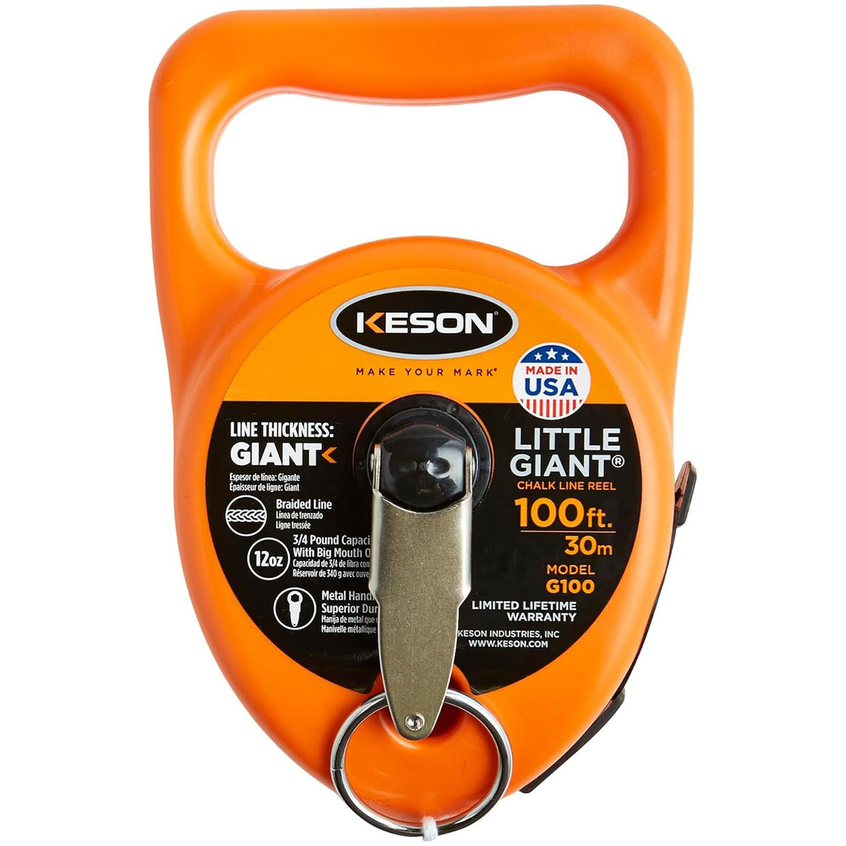 Keson Little Giant 100-Foot Chalk Line Reel