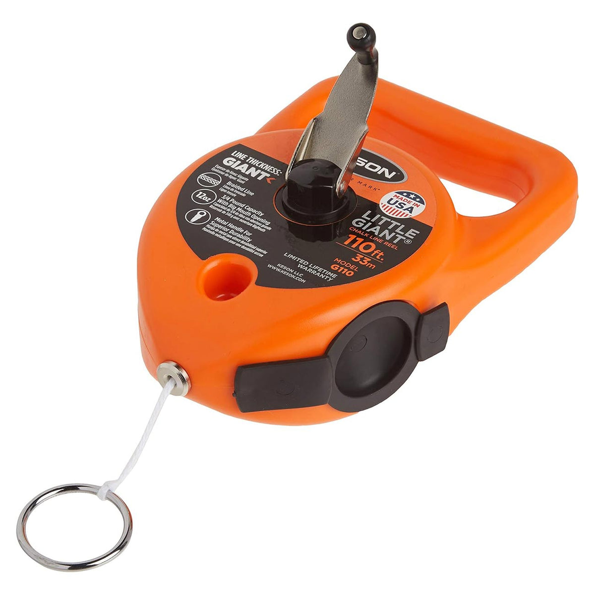 Keson Little Giant 110 ft. Chalk Line Reel