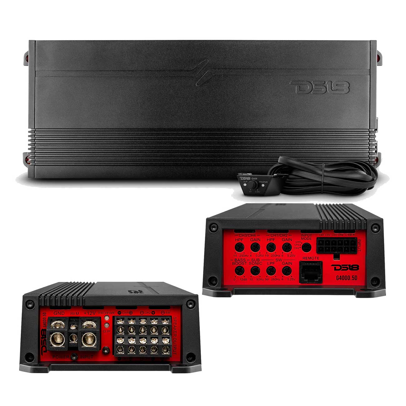 DS18 G40005D 5-Channel Amplifier with 4000W Max Power