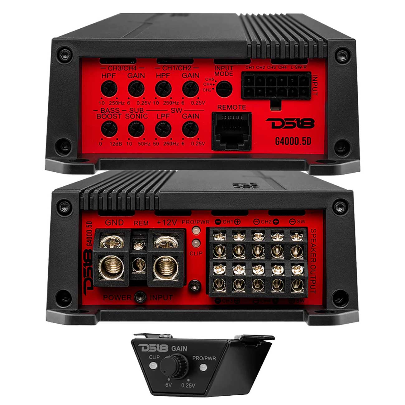 DS18 G40005D 5-Channel Amplifier with 4000W Max Power