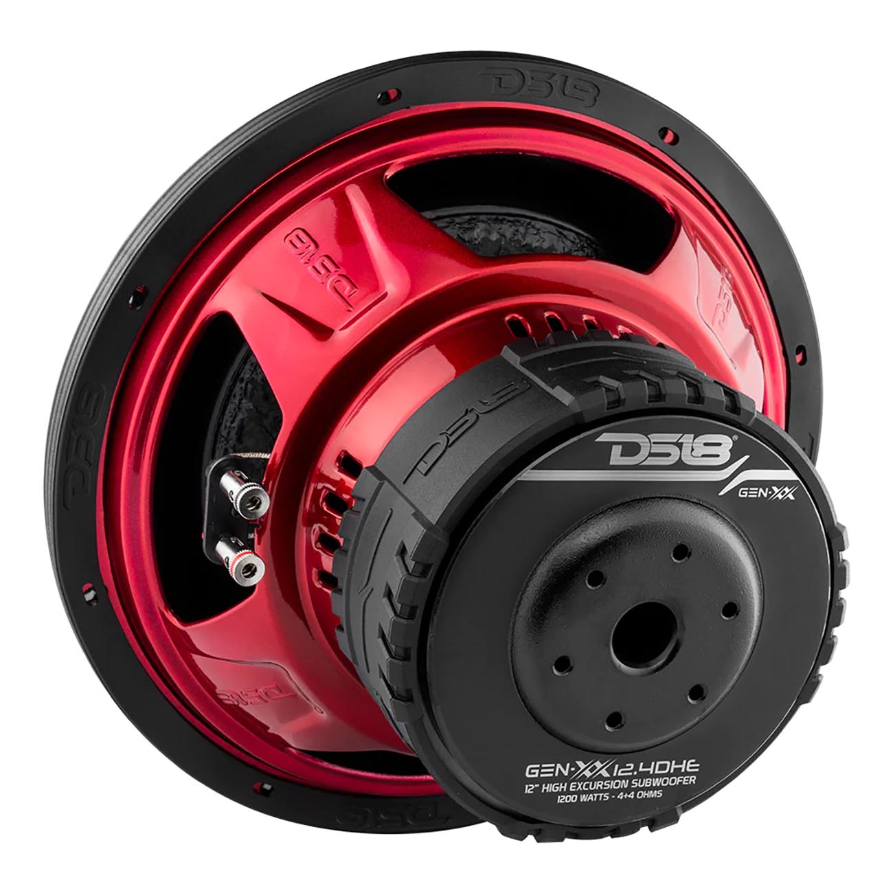 DS18 GENXX124DHE 12-Inch Dual 4 Ohm Woofer with 600W RMS Power Handling