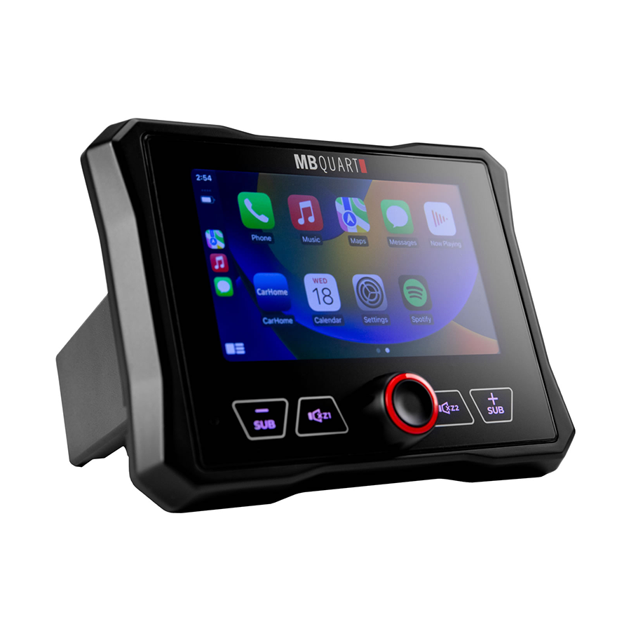 MB Quart 5" Waterproof Touchscreen Wireless CarPlay Source Unit: GMR-5V1