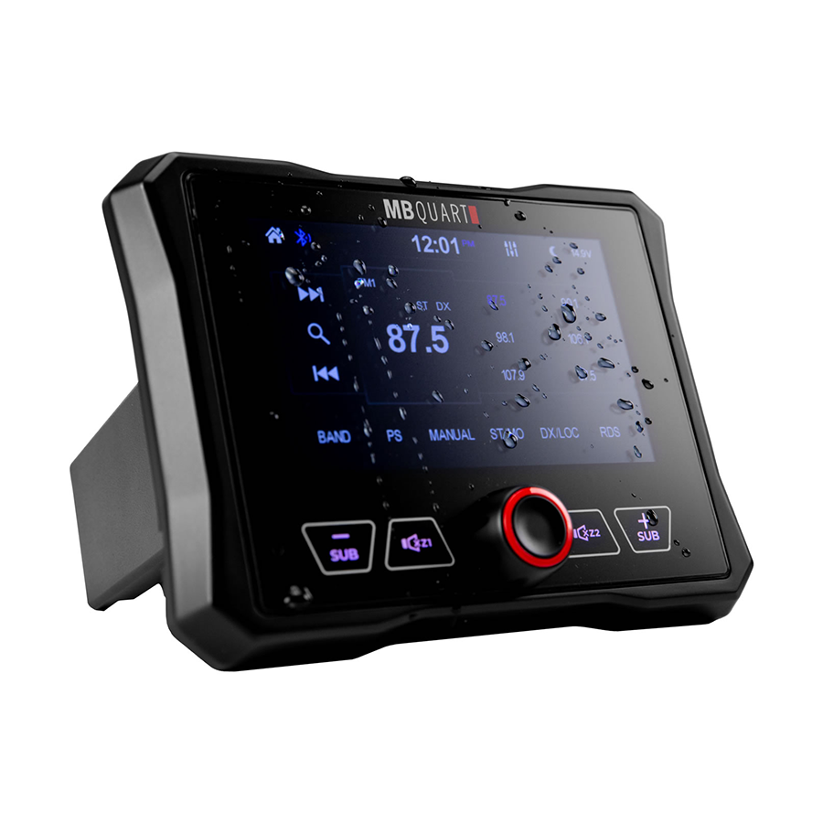 MB Quart 5" Waterproof Touchscreen Wireless CarPlay Source Unit: GMR-5V1