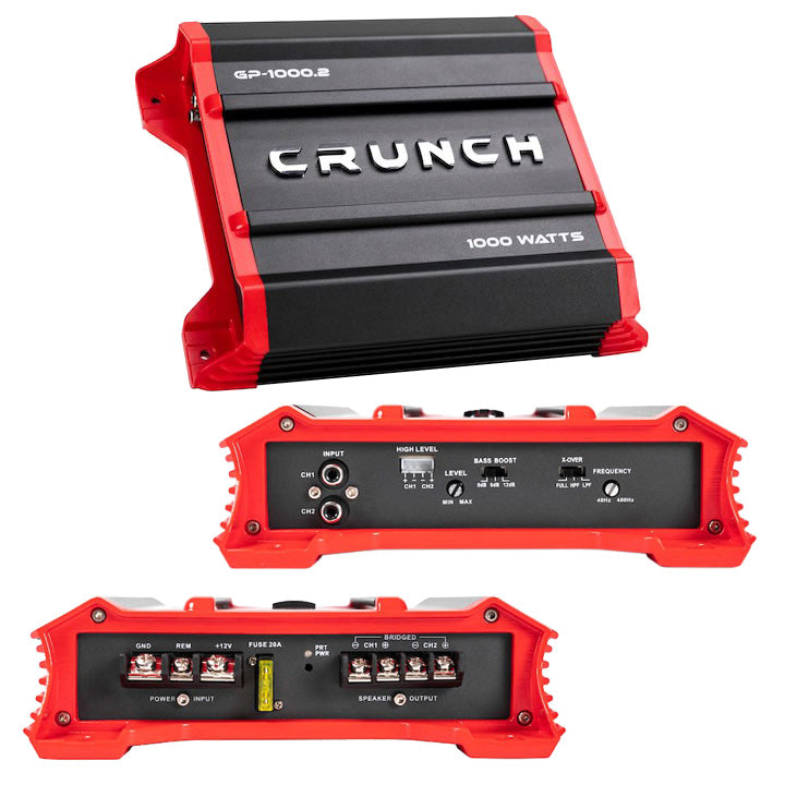 Crunch Ground Pounder 2 X 250W RMS Car Amplifier - Model GP10002
