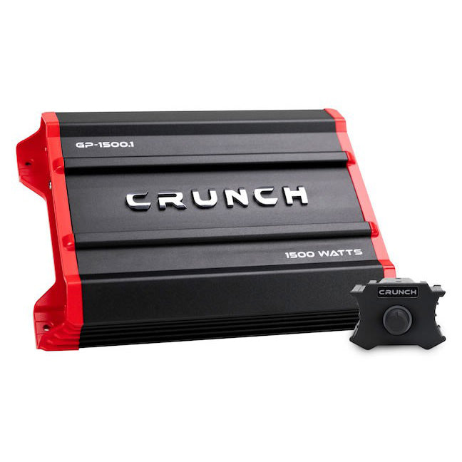 Crunch Ground Pounder 1 x 750W @ 4 Ohms and 1 x 1500W @ 2 Ohms Class A/B Amplifier - Model GP15001