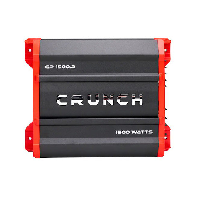 Crunch Ground Pounder 2-Channel Amplifier GP15002 - 1500 Watts RMS at 4 Ohms Bridged, 2 x 750 Watts at 2 Ohms, 2 x 325 Watts at 4 Ohms