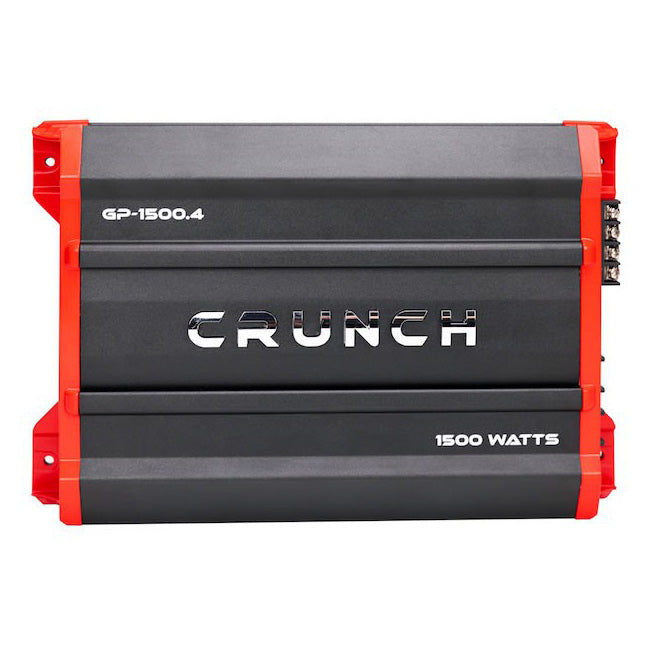 Crunch Ground Pounder 4-Channel Car Amplifier, Model GP15004 - 750 Watts @ 4 Ohms Bridged
