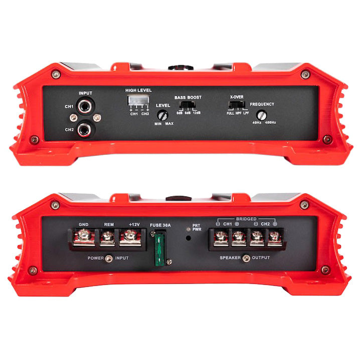 Crunch Ground Pounder 2X500W at 4 Ohms, 2X1000W at 2 Ohms, 2000W Bridged Mono Car Amplifier (Model GP20002)
