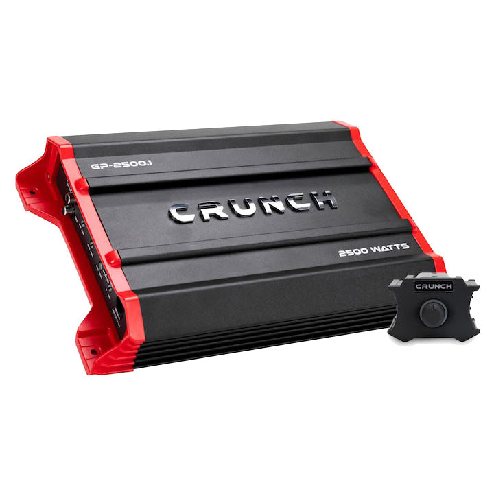 Crunch Ground Pounder 1 x 1250W at 4 Ohms and 1 x 2500W at 2 Ohms Class A/B Amplifier - Model GP25001