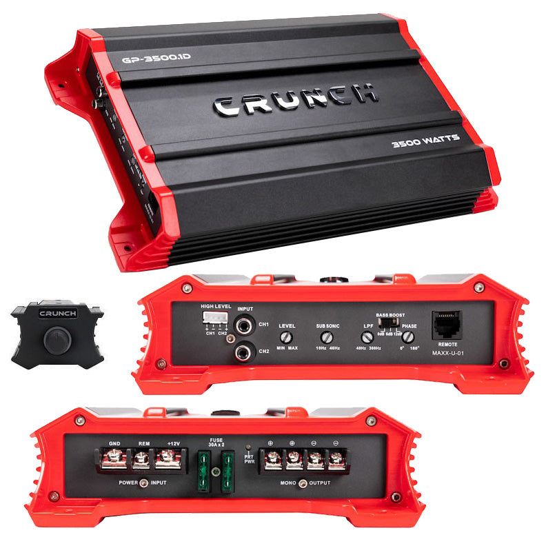 Crunch Ground Pounder 1 x 875W @ 4 Ohms D-Class Mono Amplifier - Model GP35001D