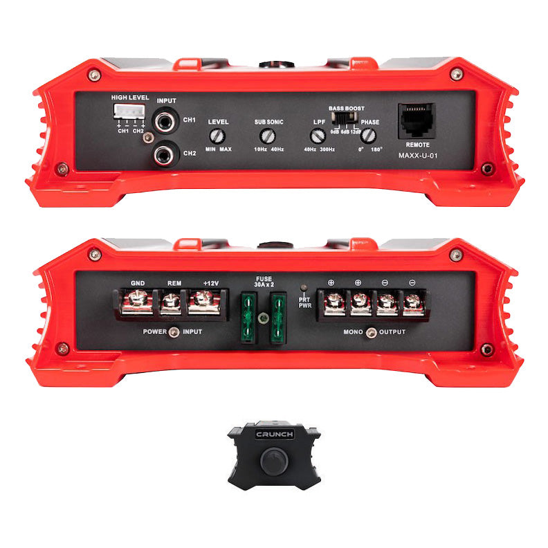 Crunch Ground Pounder 1 x 875W @ 4 Ohms D-Class Mono Amplifier - Model GP35001D