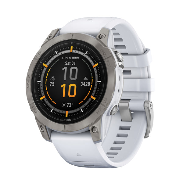 Garmin 010-02803-20 Epix Pro (gen 2) Sapphire Edition Smartwatch With 47-mm Case (white)