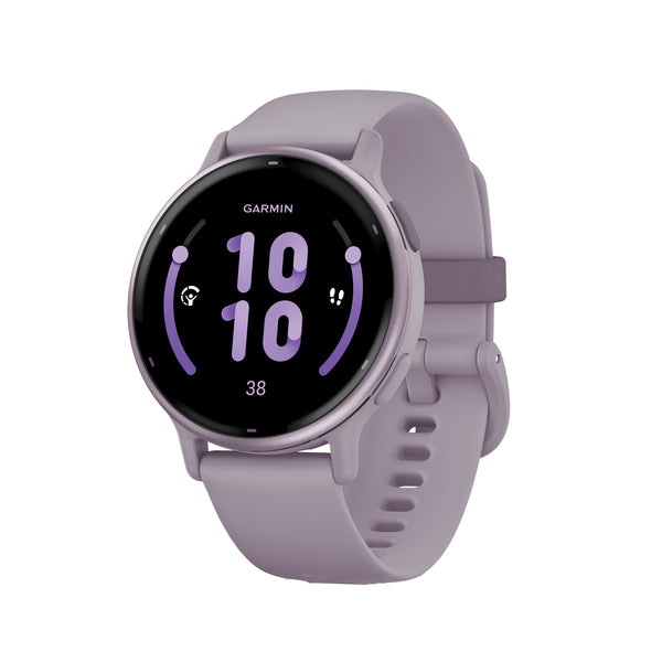 Garmin 010-02862-13 Vivoactive 5 Fitness-tracking Smartwatch With Aluminum Bezel And Silicone Band (orchid)