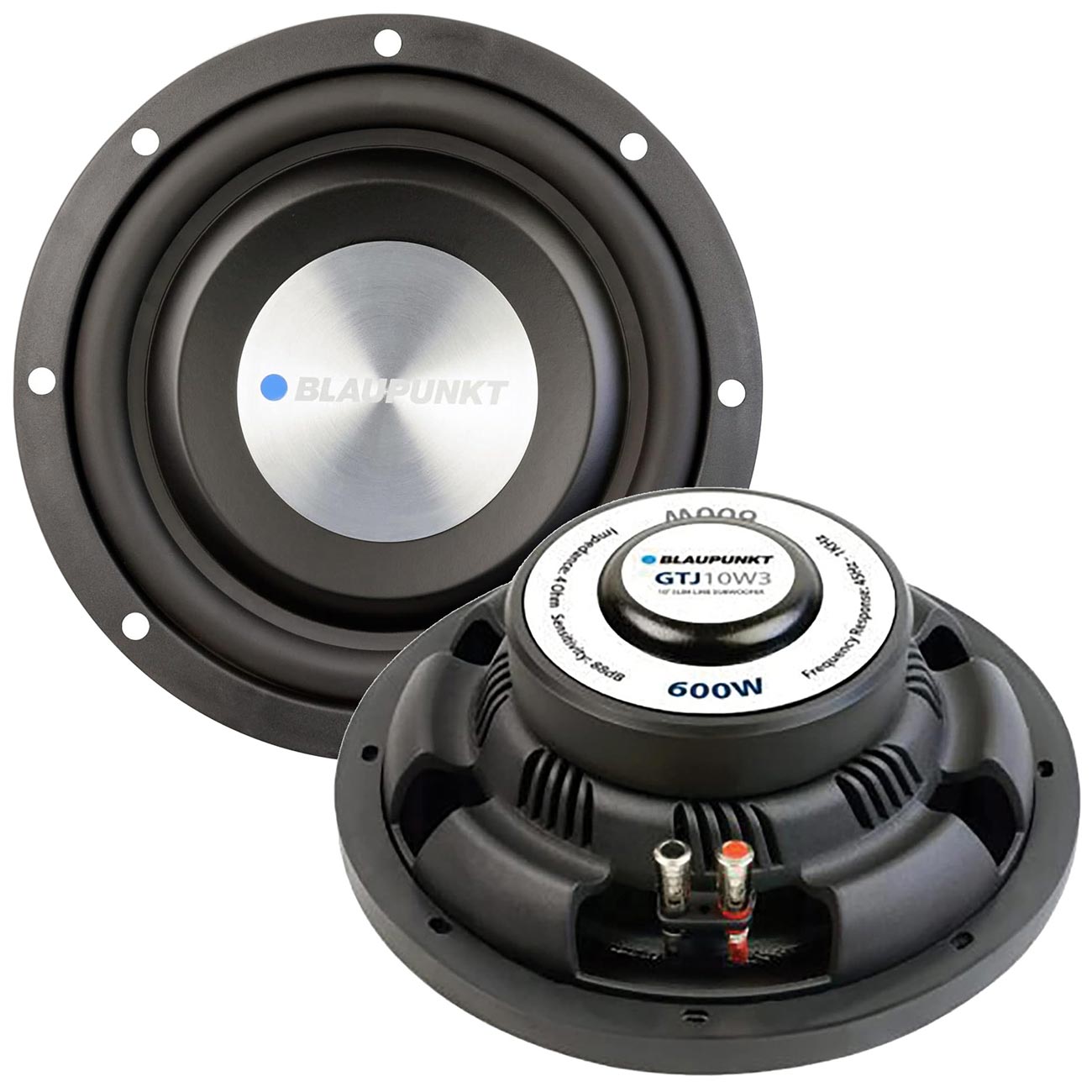 Blaupunkt 10-inch Shallow Mount Woofer - 300W RMS / 600W Max, 4 Ohm Voice Coil - View 1