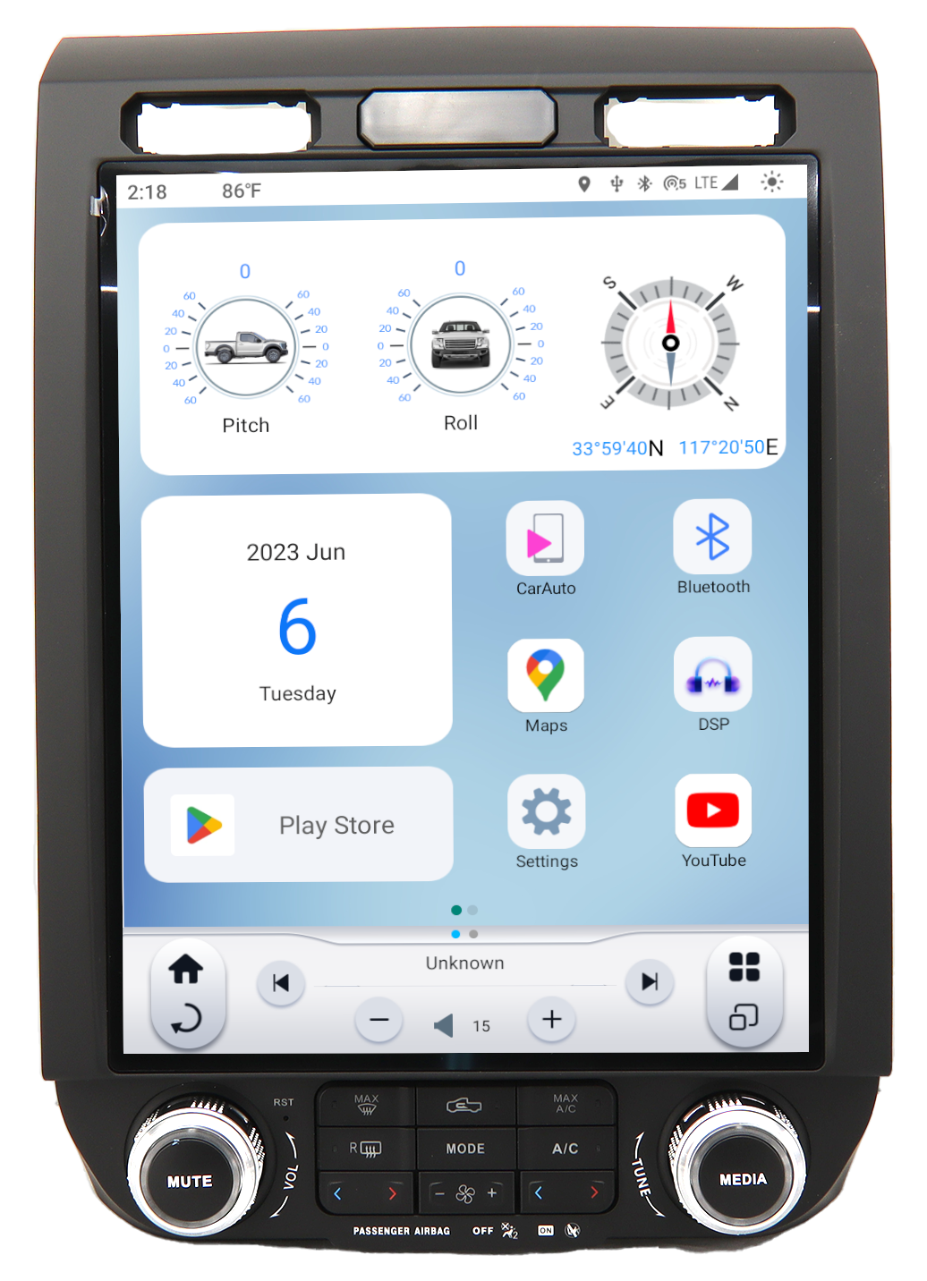 Linkswell 2018-2021 FORD EXPEDITION GENERATION 6 T-STYLE RADIO - View 2