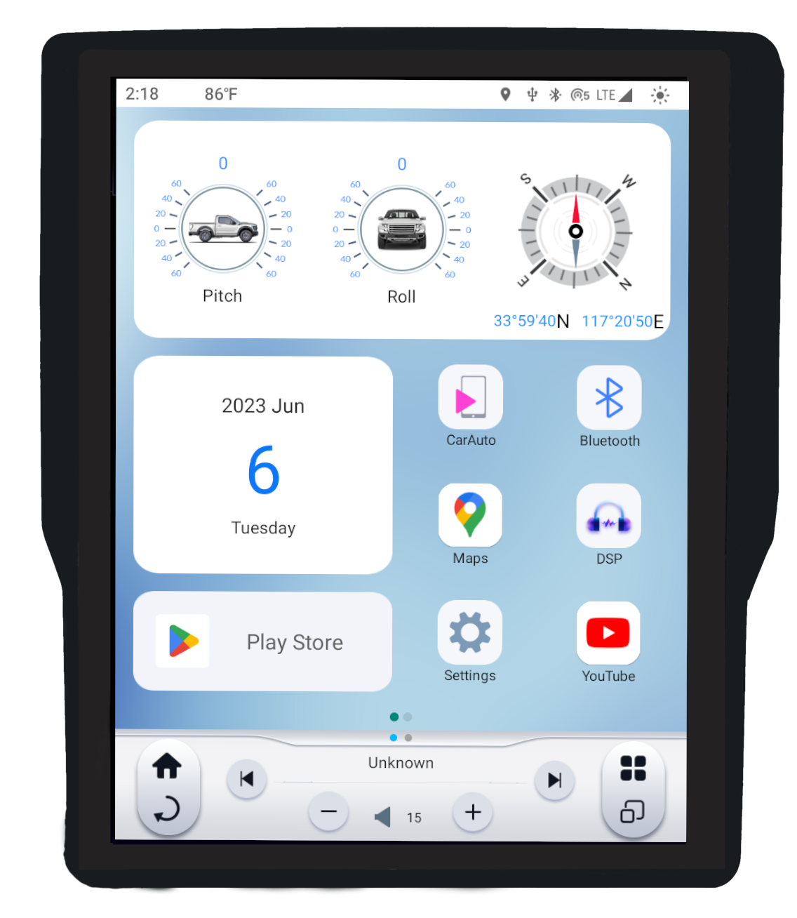Linkswell 2019-UP DODGE RAM GENERATION 6 T-STYLE RADIO - View 2