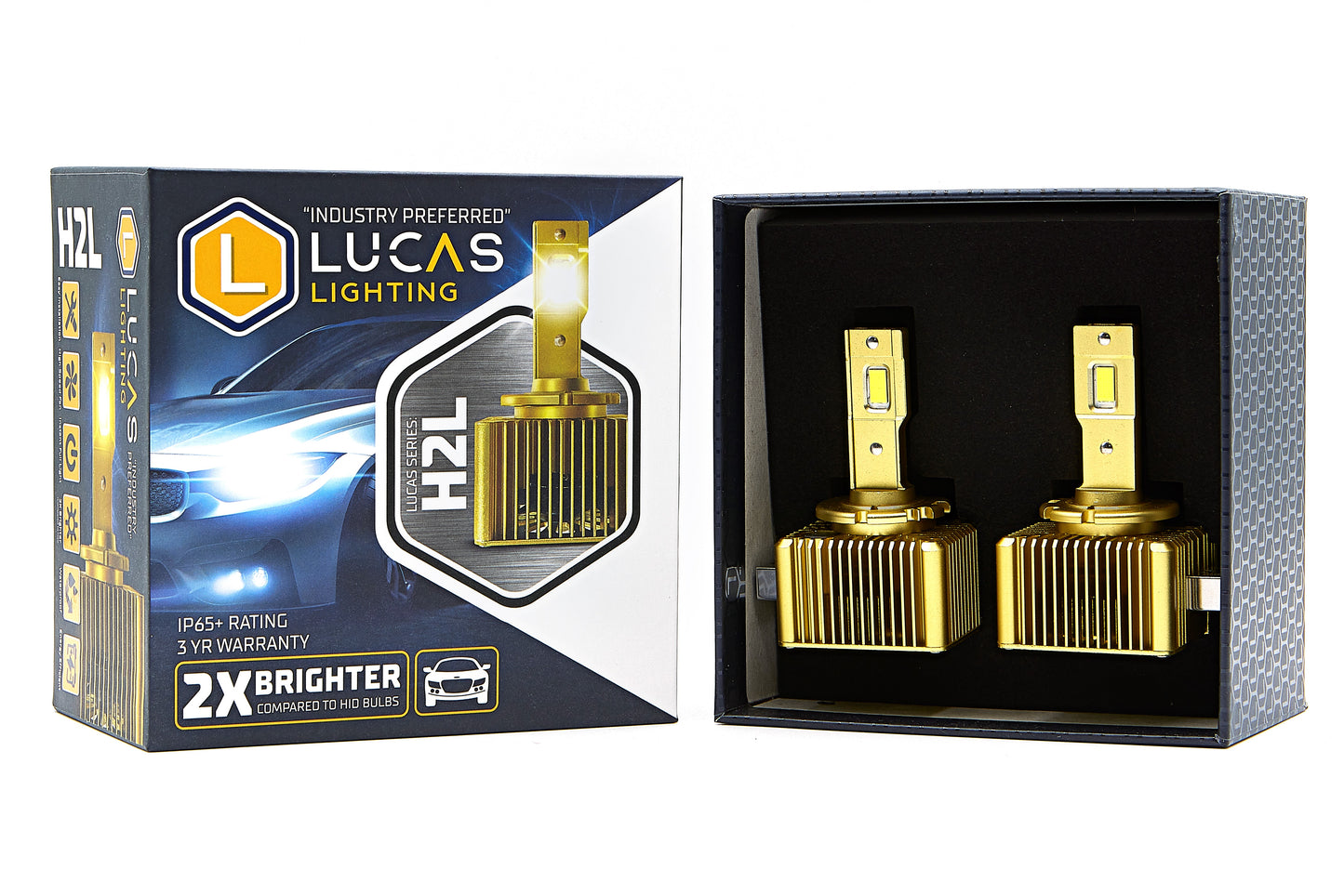 Lucas Lighting - H2L-D1S PAIR Complete conversion kit D1R/S - H2L-D1S
