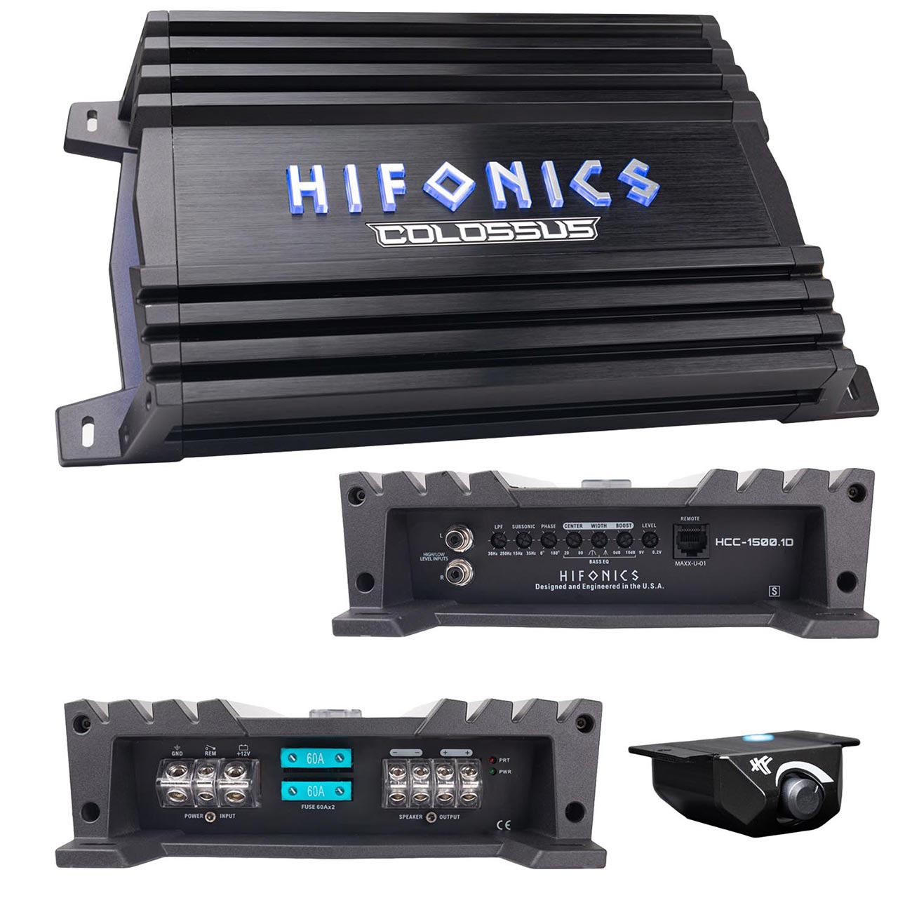 Hifonics Monoblock Colossus Amplifier HCC15001D - 1500 Watts Power Amplifier for - View 1