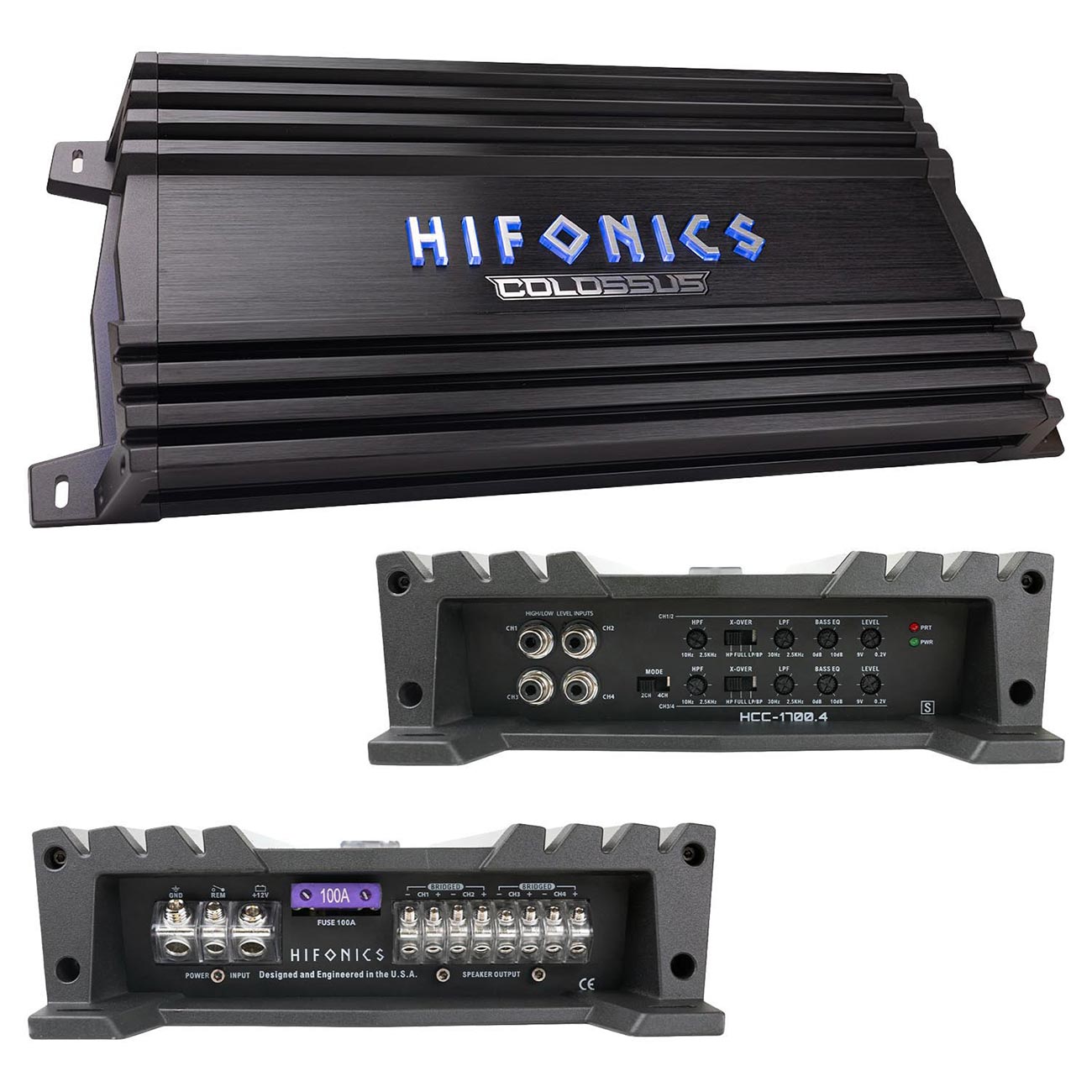 Hifonics Colossus Series 4-Channel Car Amplifier - 1700 Watts, Model HCC17004 - View 1
