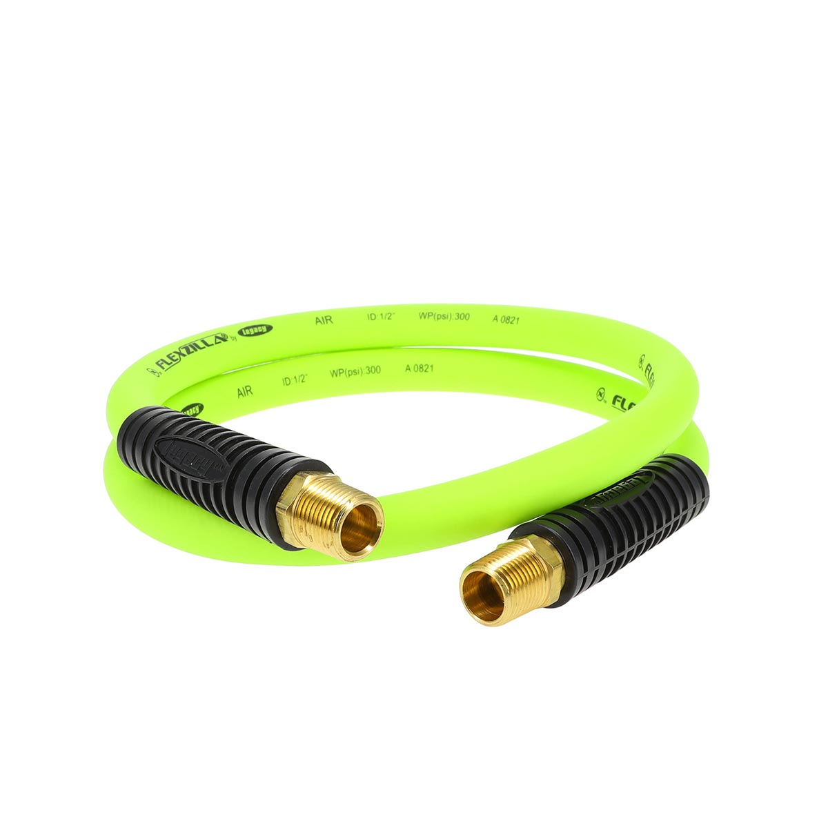 Flexzilla HFZ1204YW4S Whip Hose with Swivel, 1/2-Inch x 4-Foot