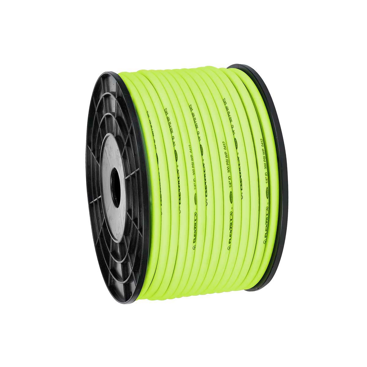 Flexzilla HFZ14250YW Heavy-Duty Lightweight Air Hose with ColorConnex Coupler and Plug, 1/4-Inch x 100-Foot, Red