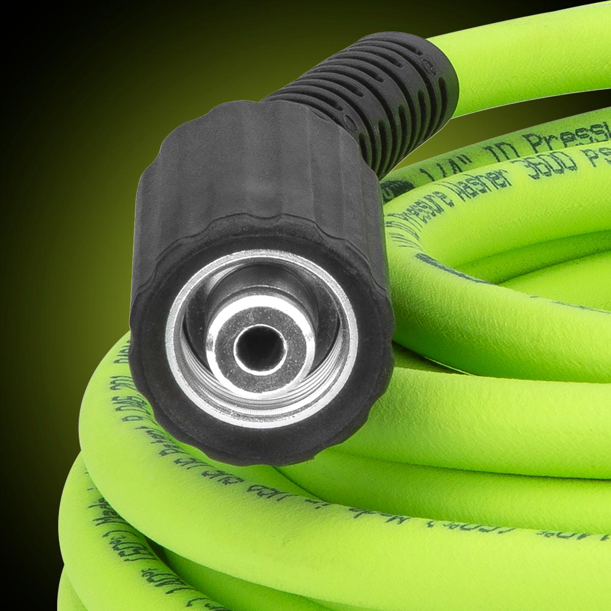 Flexzilla Pressure Washer Hose 1/4 in. x 50 ft. with M22 Fittings