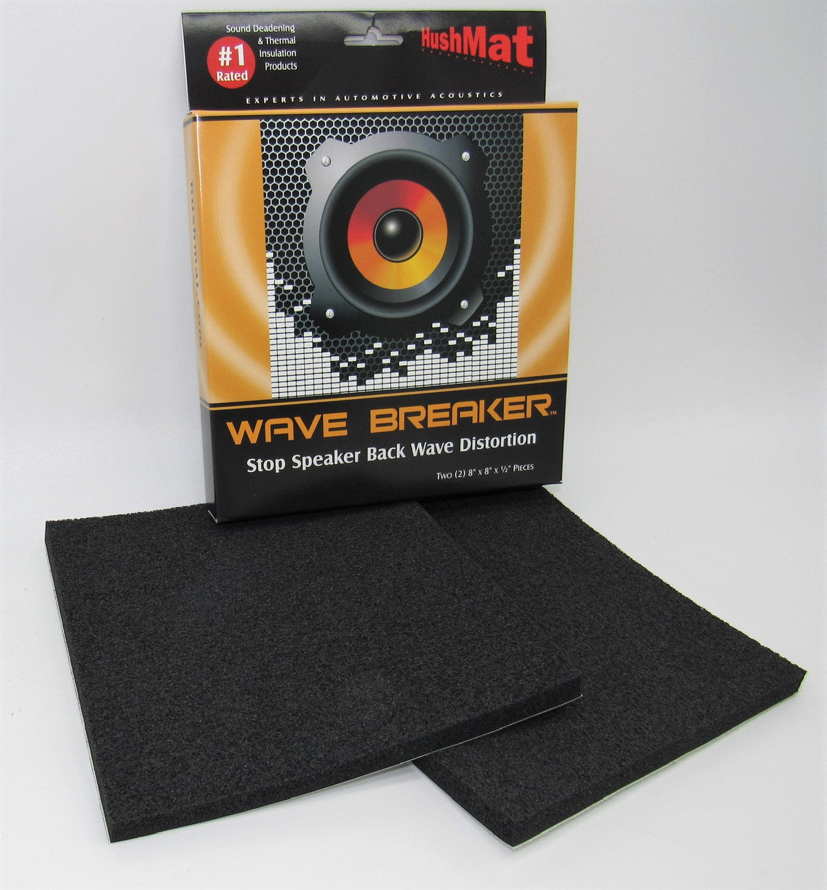 Wave Breaker Kit - Contains 2-8inx8inea Speaker Back Wave Deflecting Pads