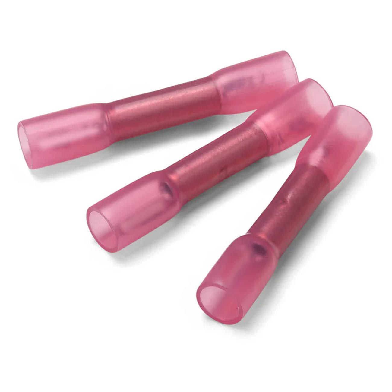 Xscorpion Heat Shrink Butt Crimp Connectors 18/22 Gauge - Red, Pack of 50