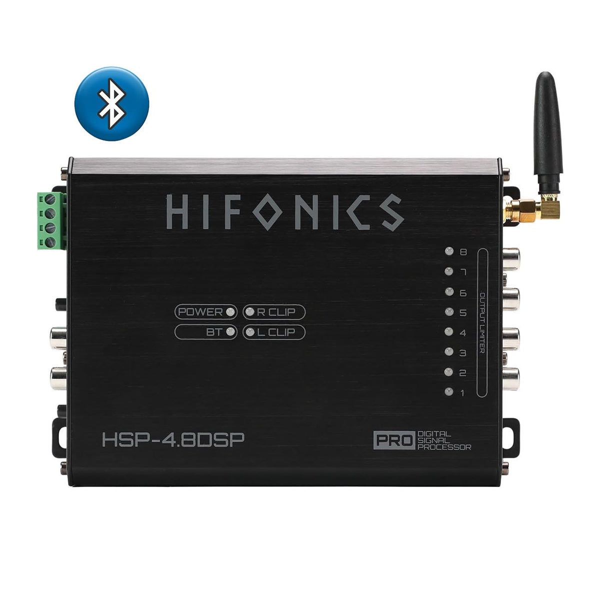 Hifonics HSP48DSP Digital Signal Processor with 31-Band Parametric EQ and Bluetooth