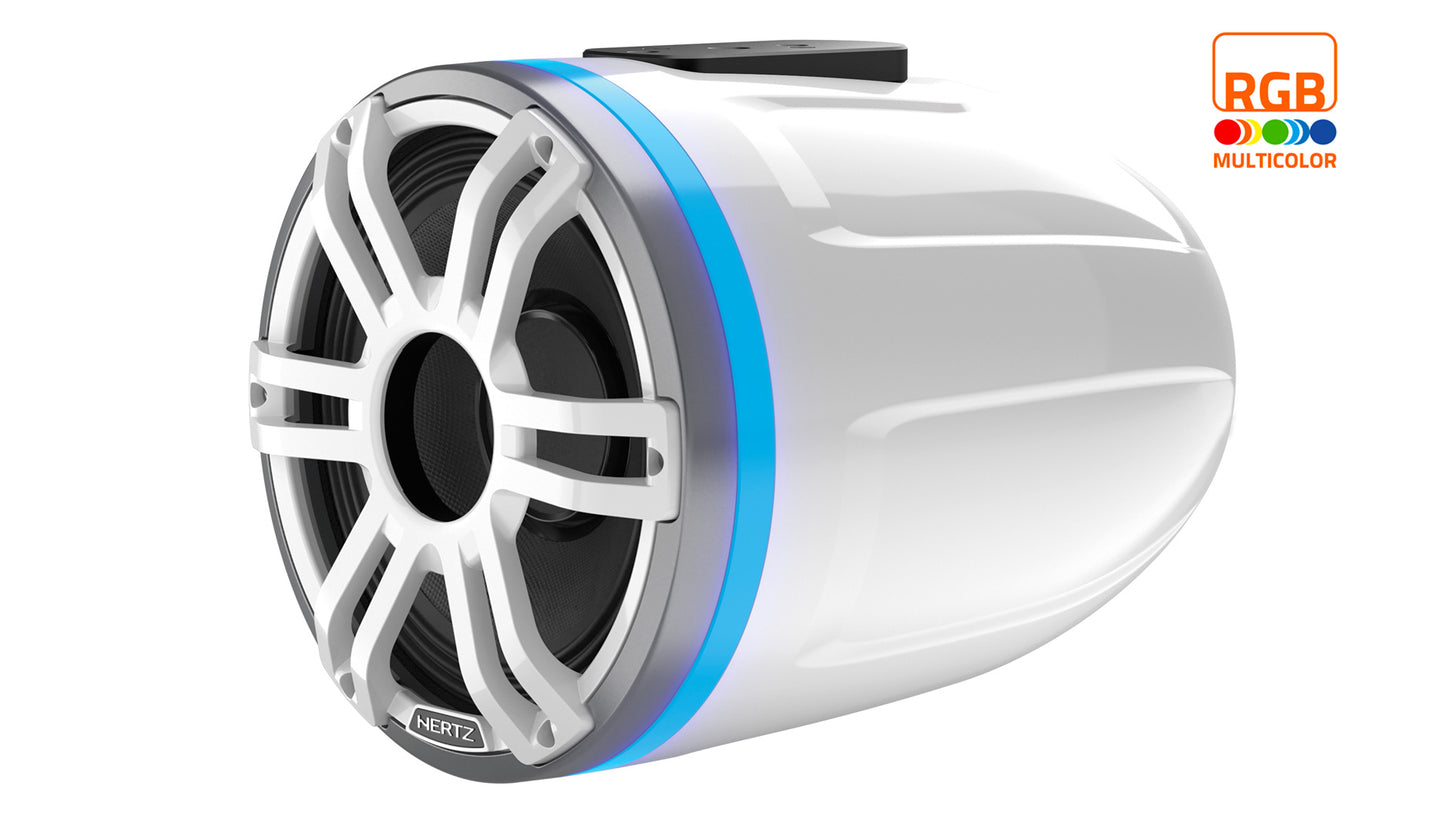 Hertz HTX 8H S-FL-SW - 200 (8) mm (in.) | 288 (11.34) mm (in.) | Led Flat Common Motor Tower | 400 W | 4 Ohm