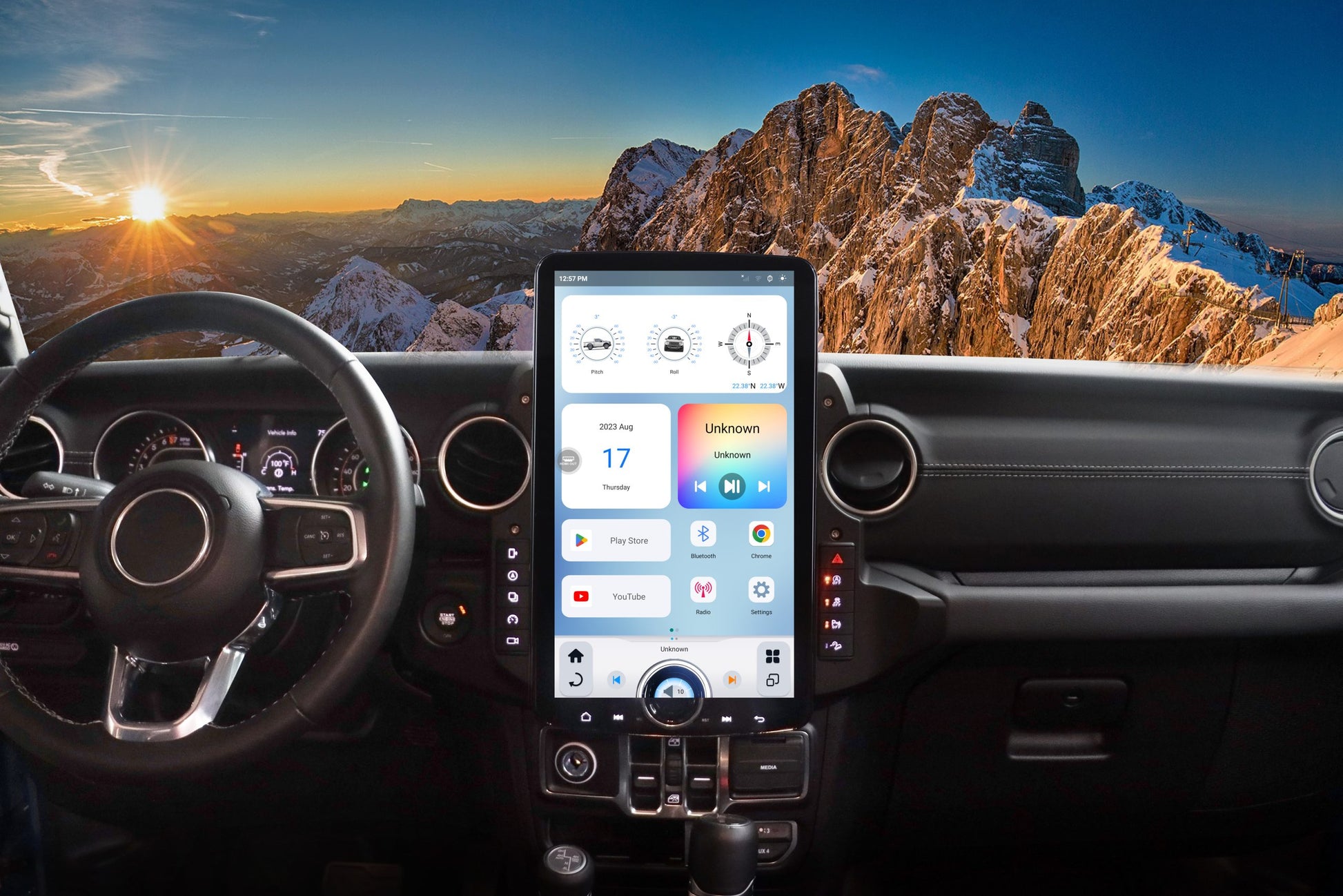 Linkswell 2018-UP JEEP WRANGLER JL / GLADIATOR JT T-STYLE XL RADIO - View 5