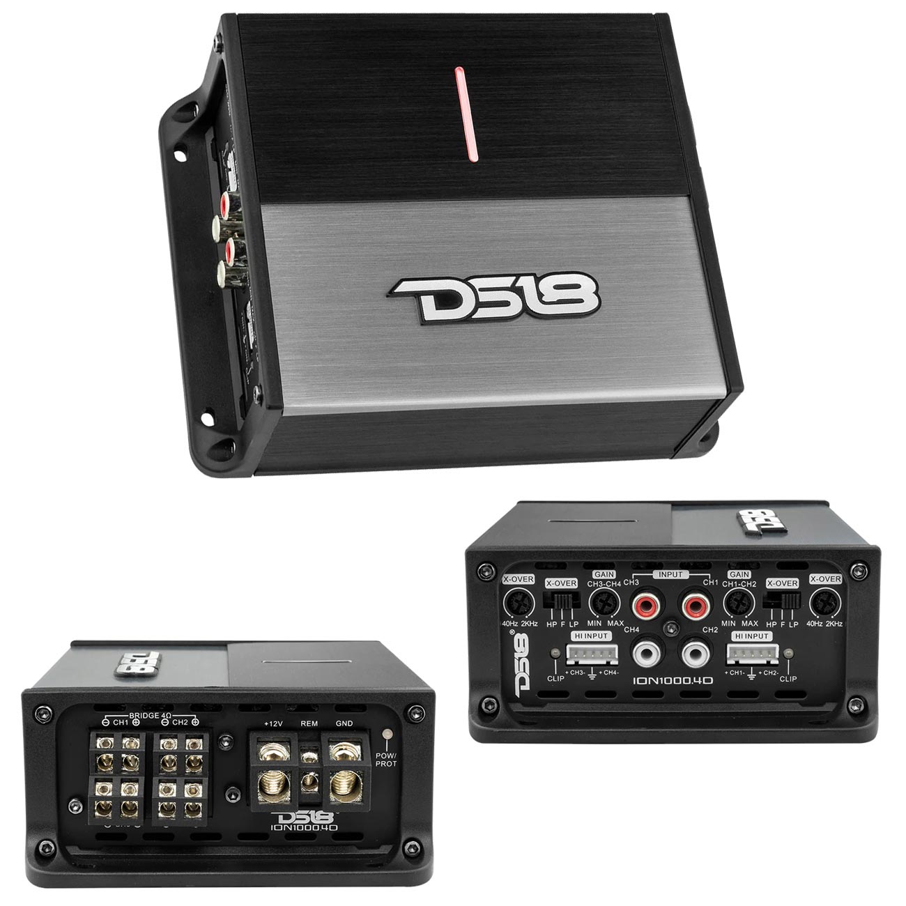 DS18 ION Compact 4-Channel Car Amplifier - 600W RMS / 3000W Max