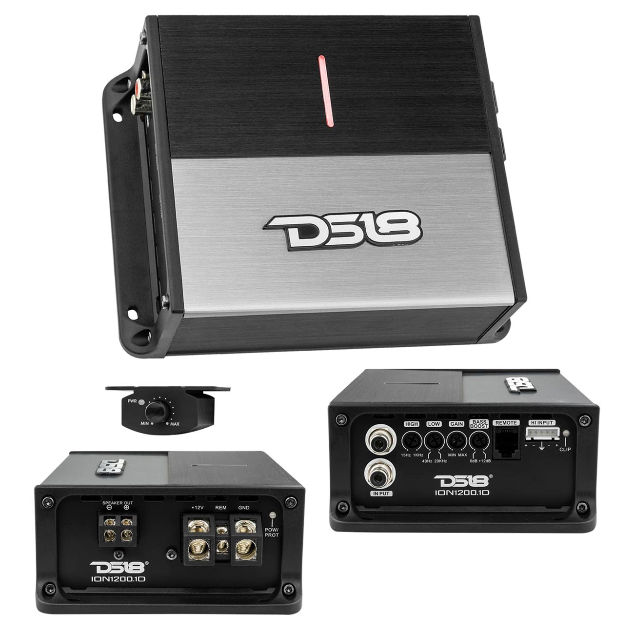 DS18 ION Compact Monoblock Amplifier – 1200W RMS / 3600W Max Output
