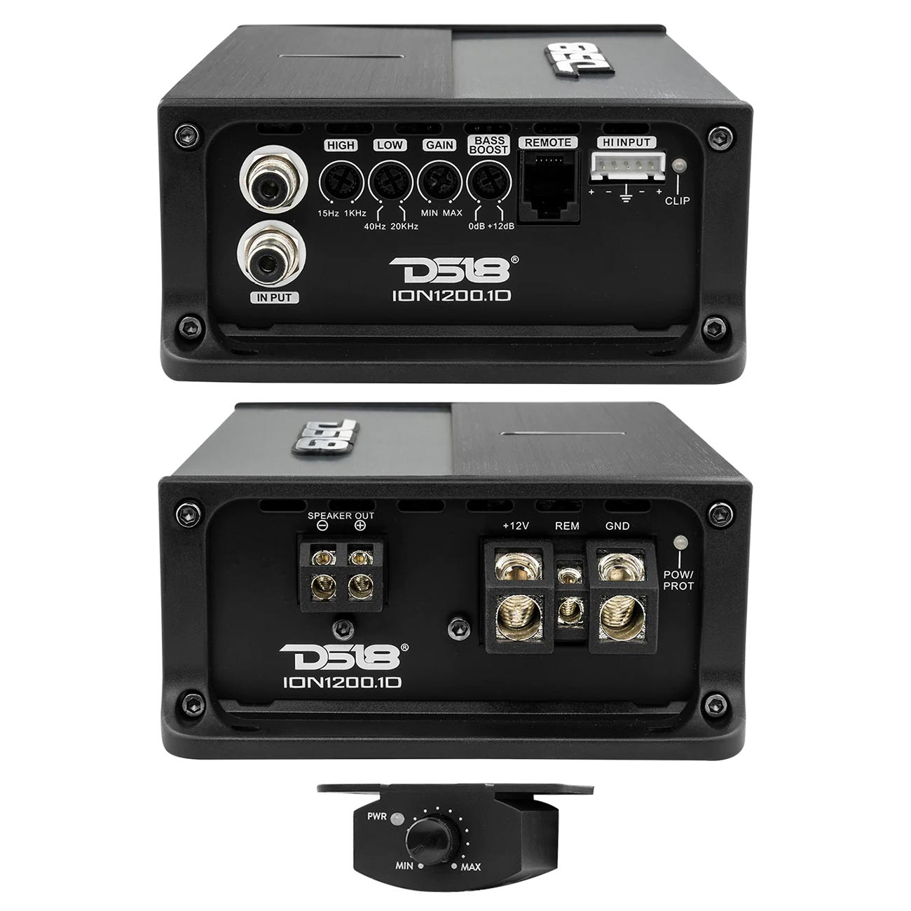 DS18 ION Compact Monoblock Amplifier – 1200W RMS / 3600W Max Output