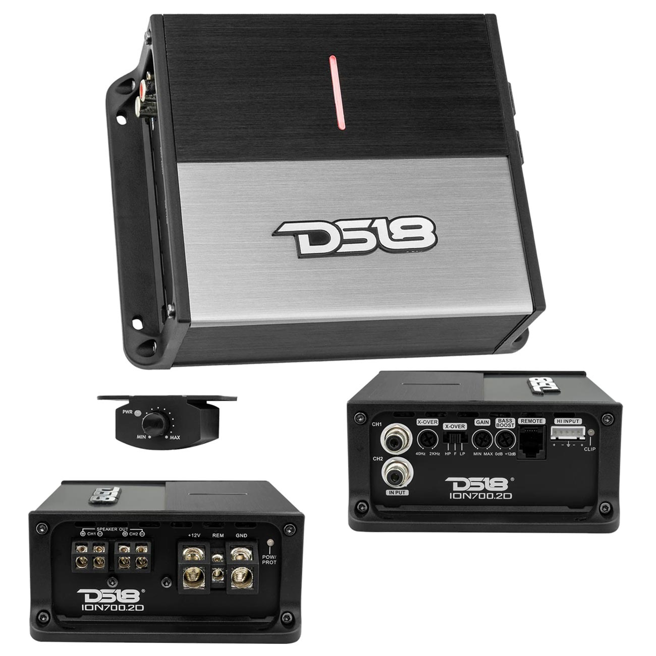 DS18 ION7002D Class D 2-Channel Full Range Compact Amplifier – 700 Watts
