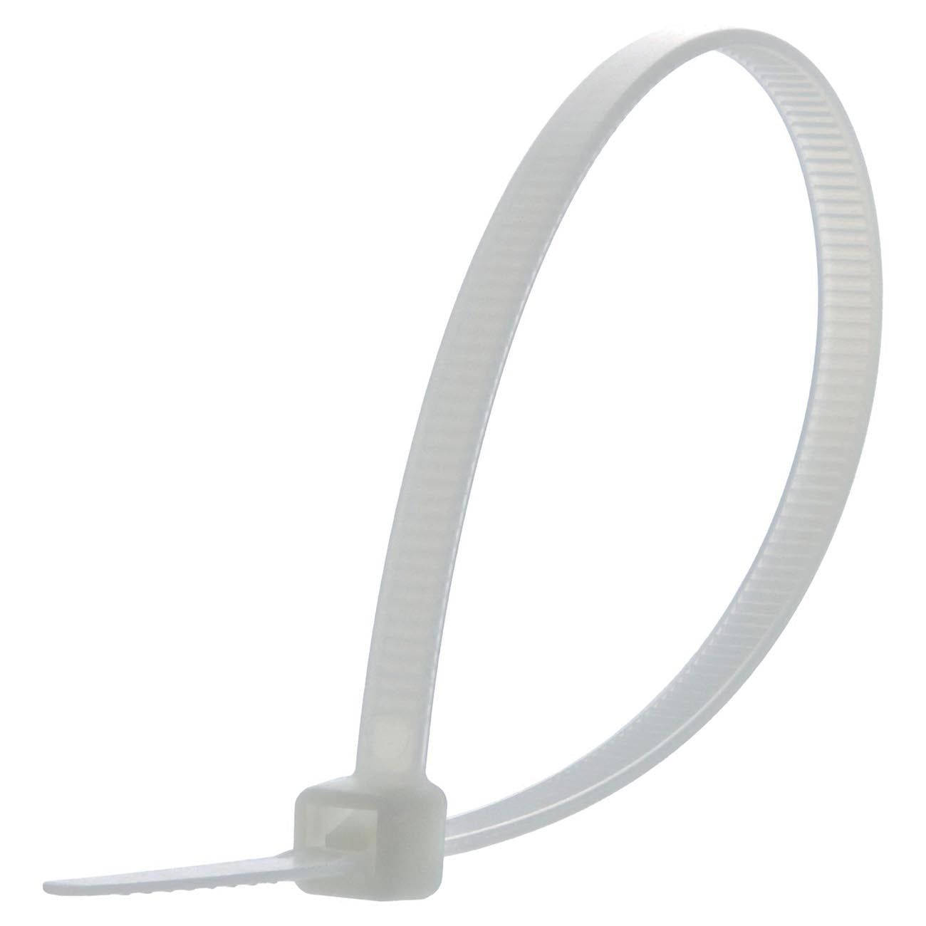 Nippon Installation Solution White Nylon Wire Ties, 100 Count
