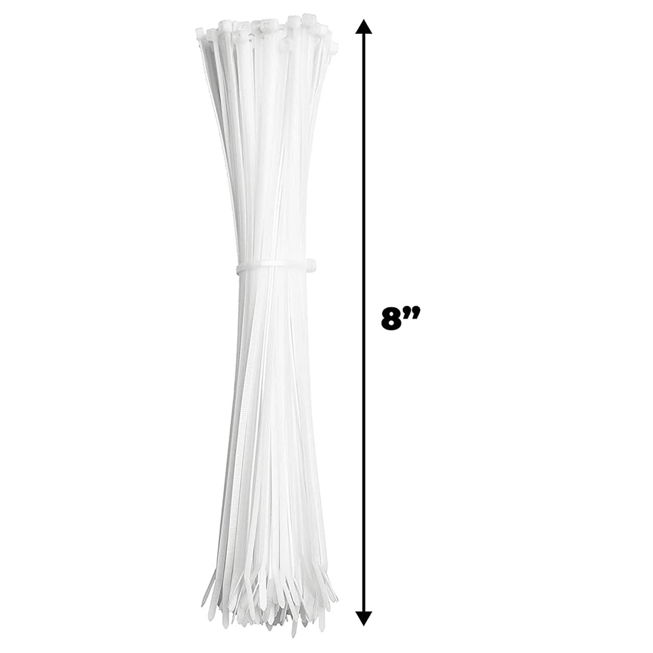 Nippon Installation Solution White Nylon Wire Ties, 100 Count